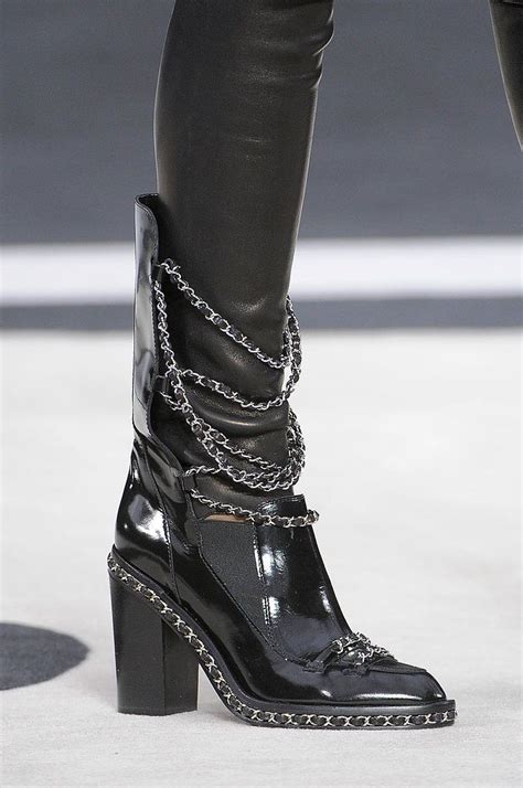 buy chanel chain boots|chanel leather boot with heel.